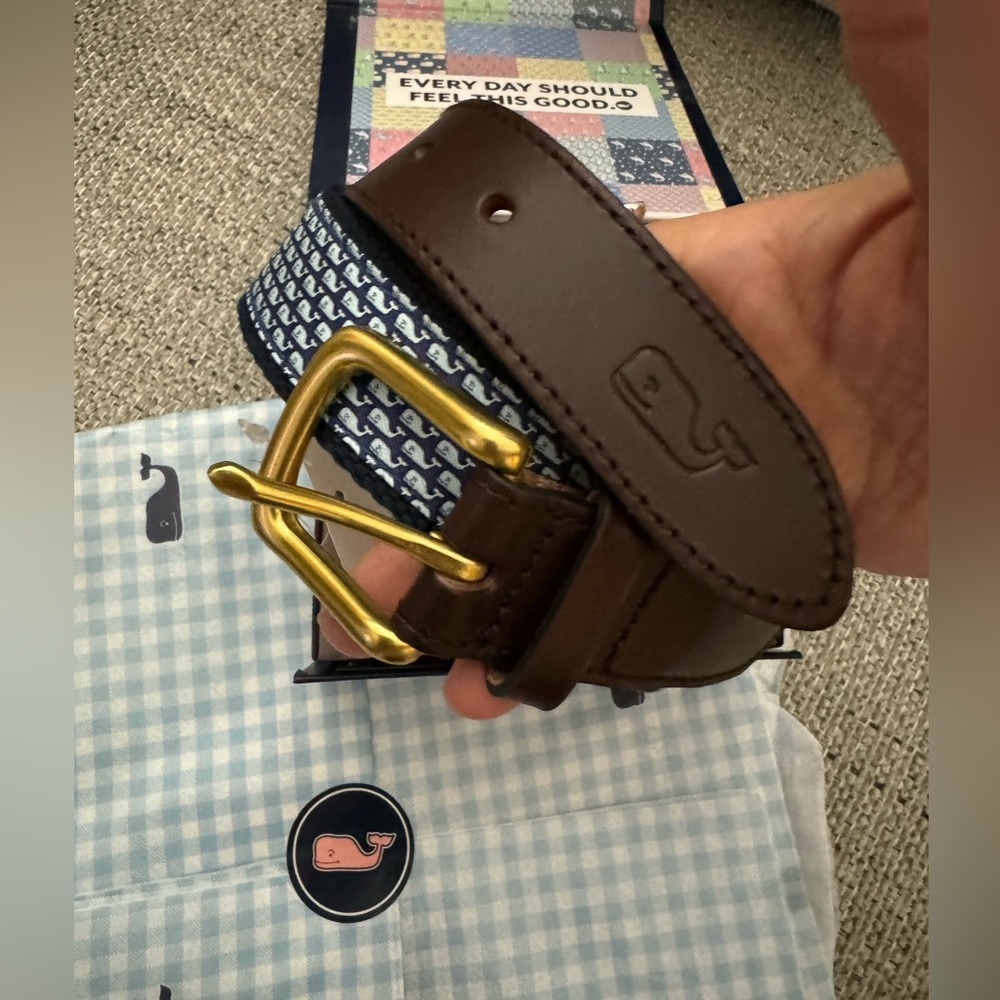 Boys' Classic Whale Canvas Club Belt